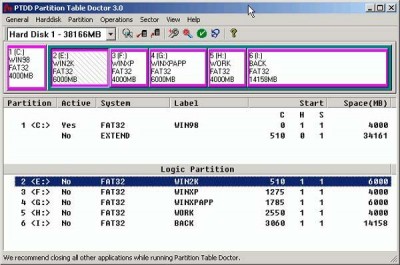 Table partitor