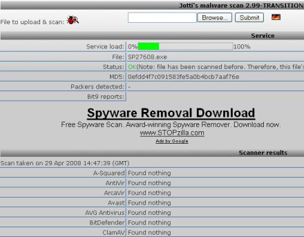 Controlla il tuo computer online grazie a Jotti's Malware Scan