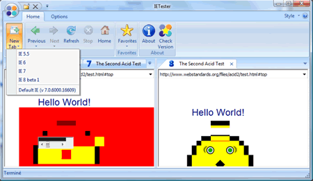 IeTester ovvero testare un sito web con tutte le versioni di Internet Explorer