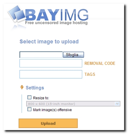 BayImg ovvero uploadare immagini gratuitamente!