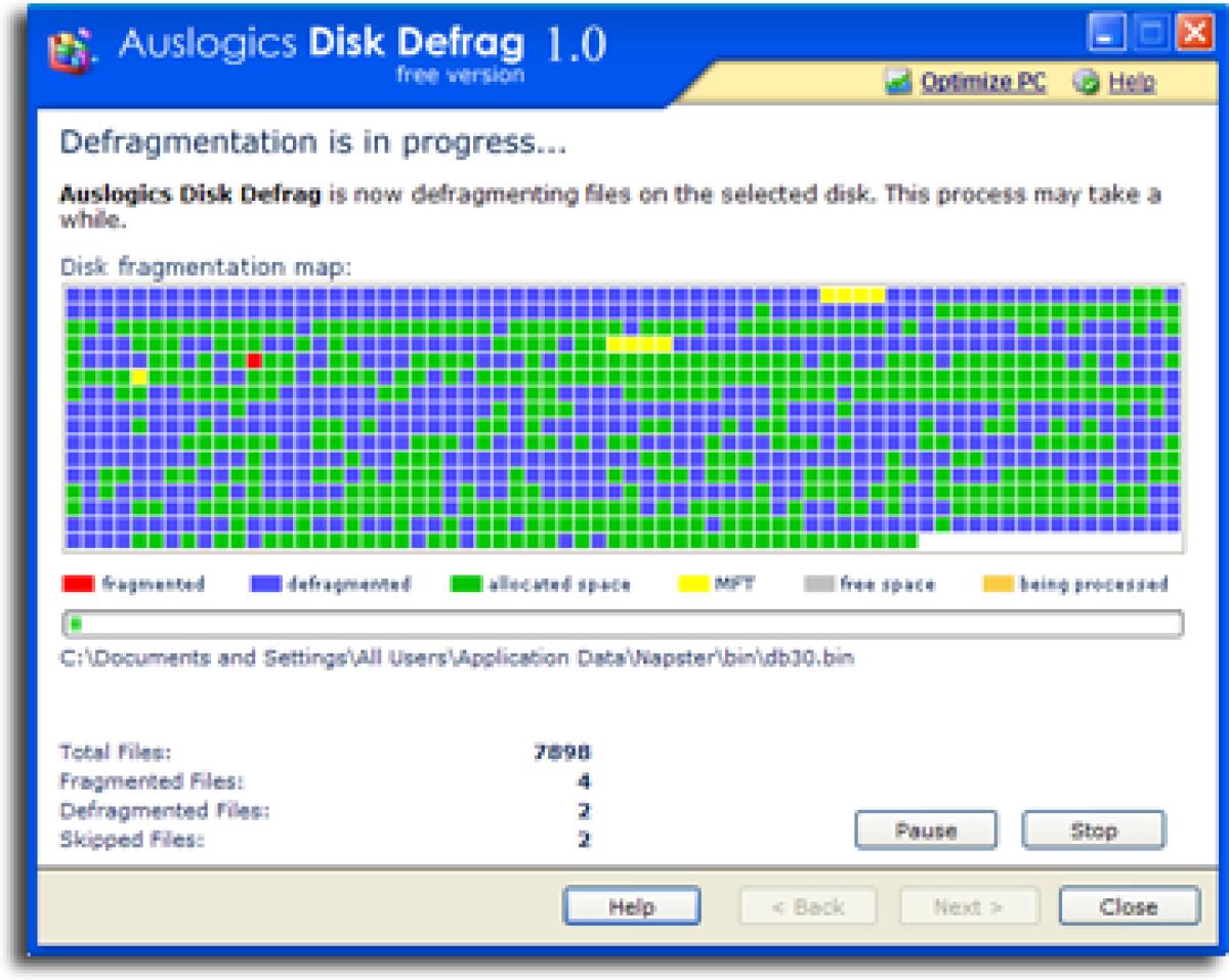 Rendere la deframentazione veloce con Auslogics Disk Defrag - 