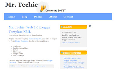 I 50 migliori templates per Blogger/Blogspot