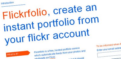 Trasformare Flickr in portofolio serio e professionale con Flickrfolio.