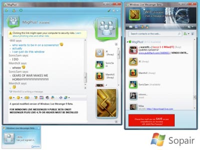 Ecco la prima Skin per Windows Live Messenger 9 Beta: Sopair 2!Download gratis!