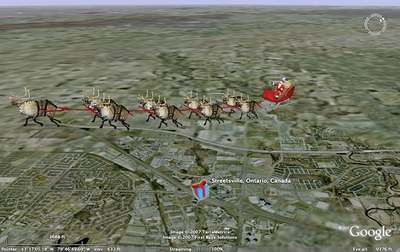Segui Babbo Natale nel suo giro attorno al mondo con Google Earth!