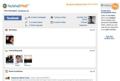 NutshellMail: come controllare Facebook senza log-in!