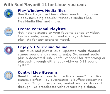 Ecco il download di Real Player 11 per Linux!