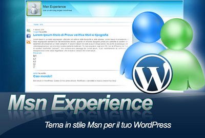 Tema per wordpress in stile Messenger 2009