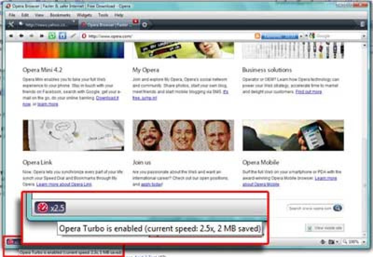 Scarica OperaTurbo : il browser che velocizza le connessioni lente - 