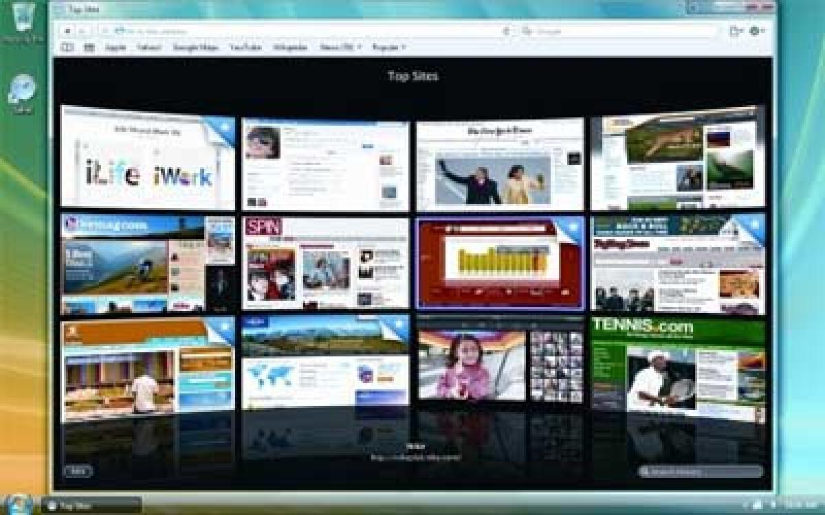 Trucchi Safari 4:aggiungere un sito ai Top Sites e rispristinare sessioni di navigazione - 