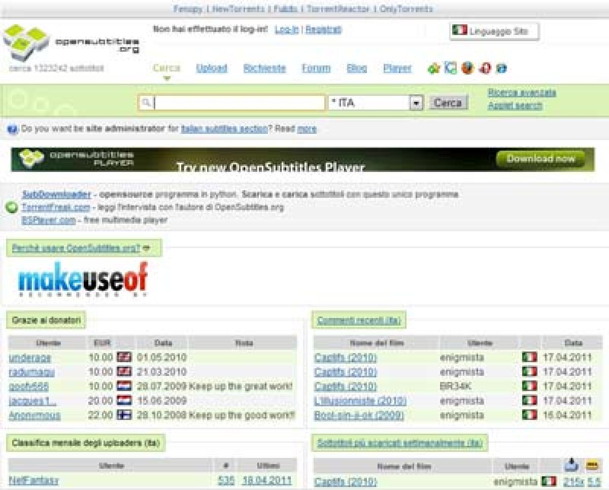 Scaricare gratis sottotitoli per Divx! - 
