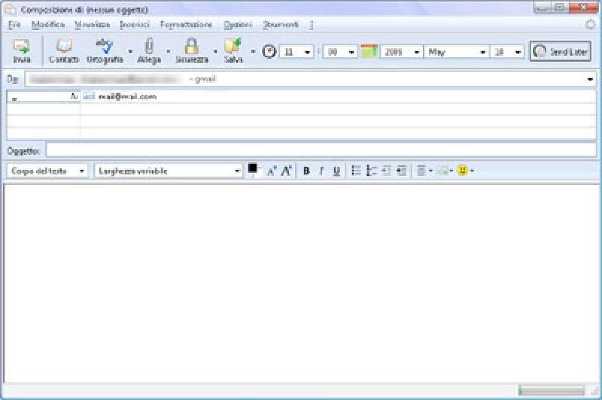 Programmare l'invio delle email con Thunderbird - 