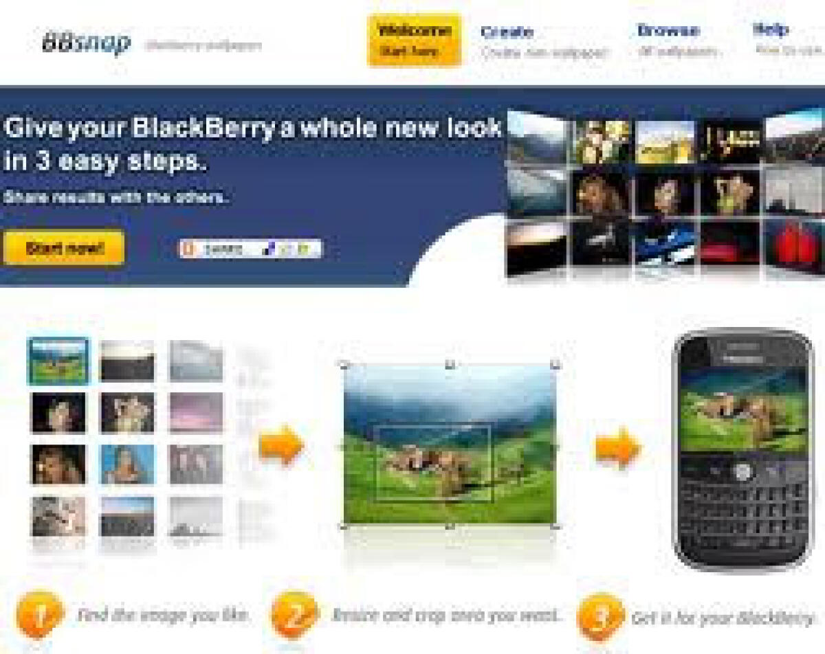 Come creare un Wallpaper per Blackberry usando Flickr - 