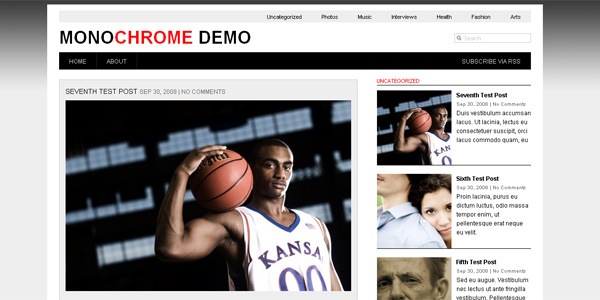 monochrome-wordpress-theme