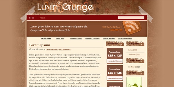 grunge-wordpress-theme