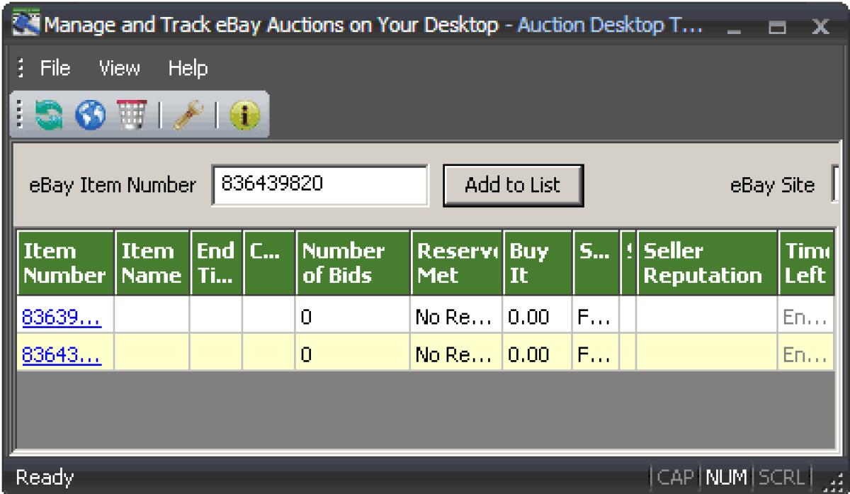 Tenere d'occhio gli annunci ebay direttamente dal Desktop - 
