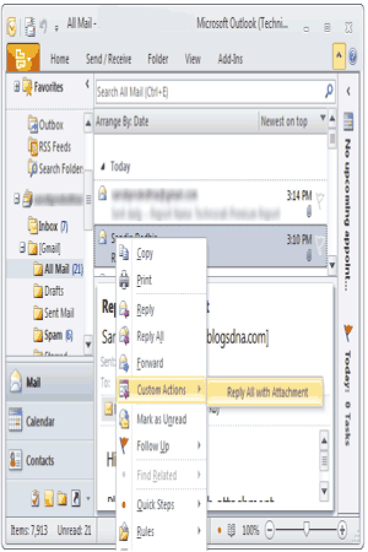 Add-on rispondi con tutti gli allegati di Outlook 2010 e 2007 - 
