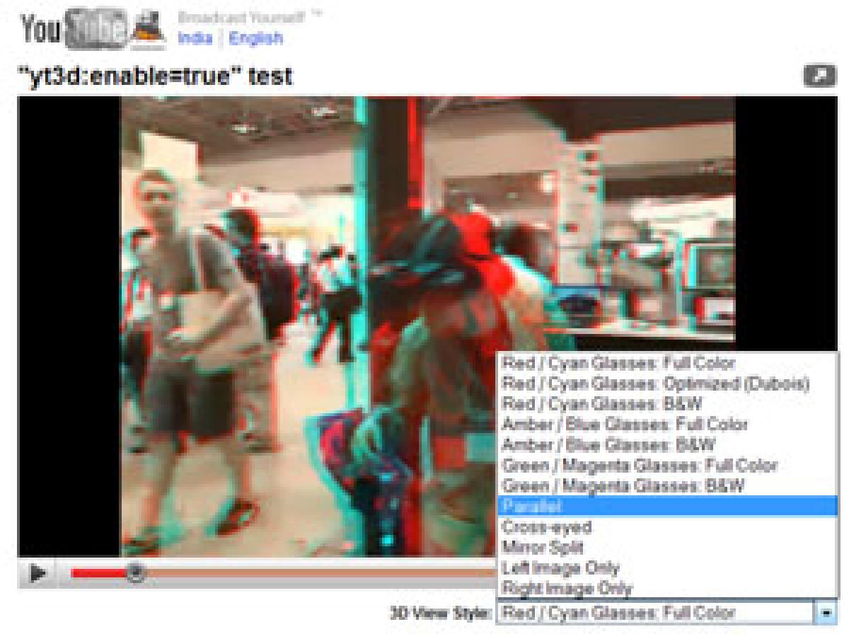 Vedere i video di Youtube in 3D - 