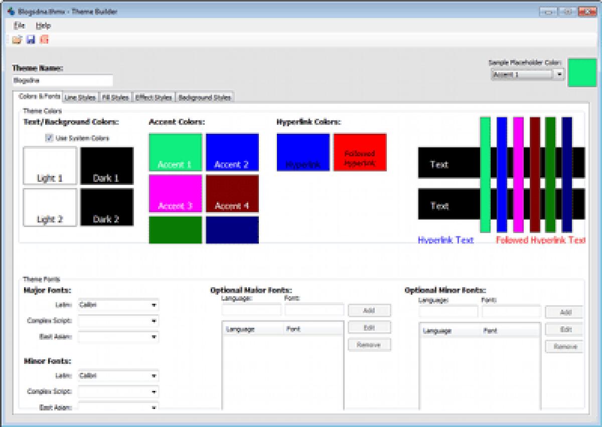 Creare temi e personalizzare i documenti di Office 2007 - 