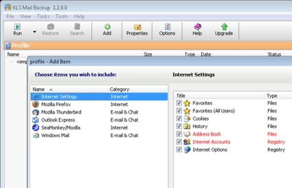 Software Backup di dati pc, browser, email - 