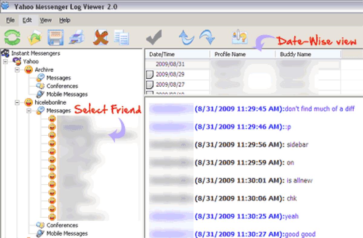 Avere un archivio delle vecchie conversazioni di Yahoo & MSN messenger - 