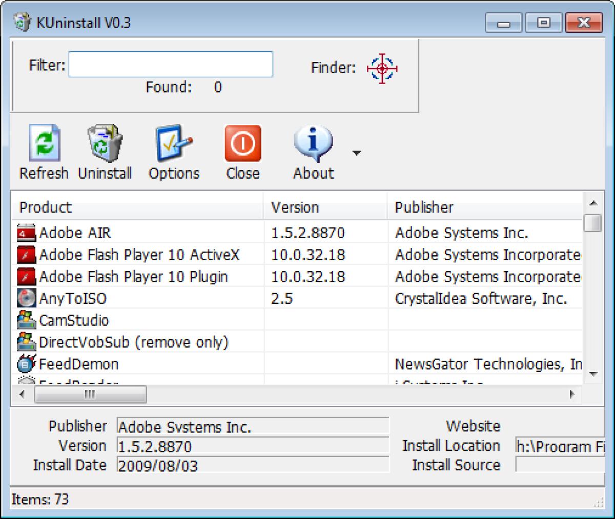 Scaricare un programma di disinstallazione applicazioni Windows (versione Portable) - 