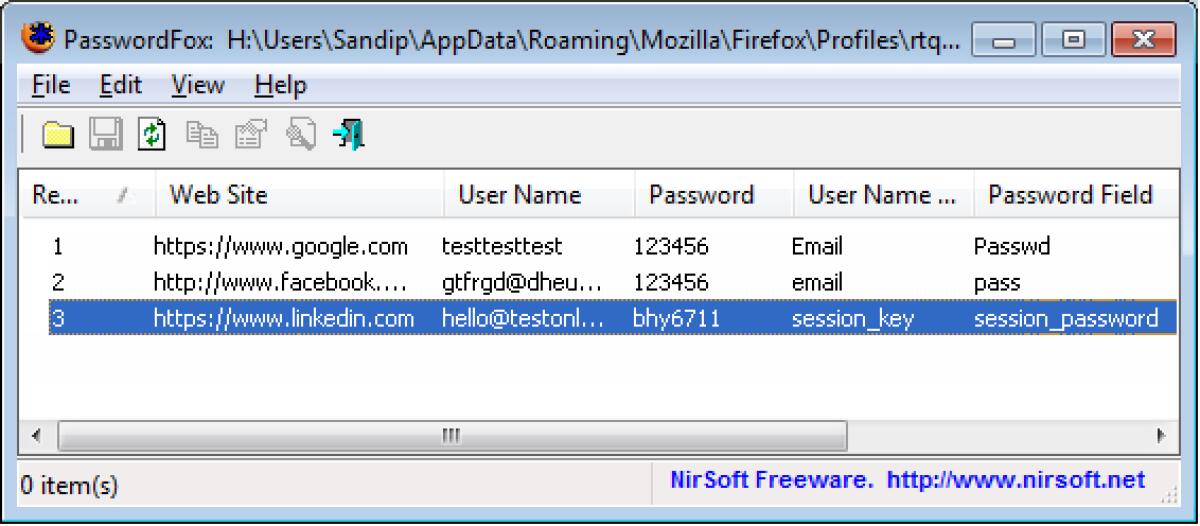 Estrarre e Rispristinare le password e gli account id su Firefox - 