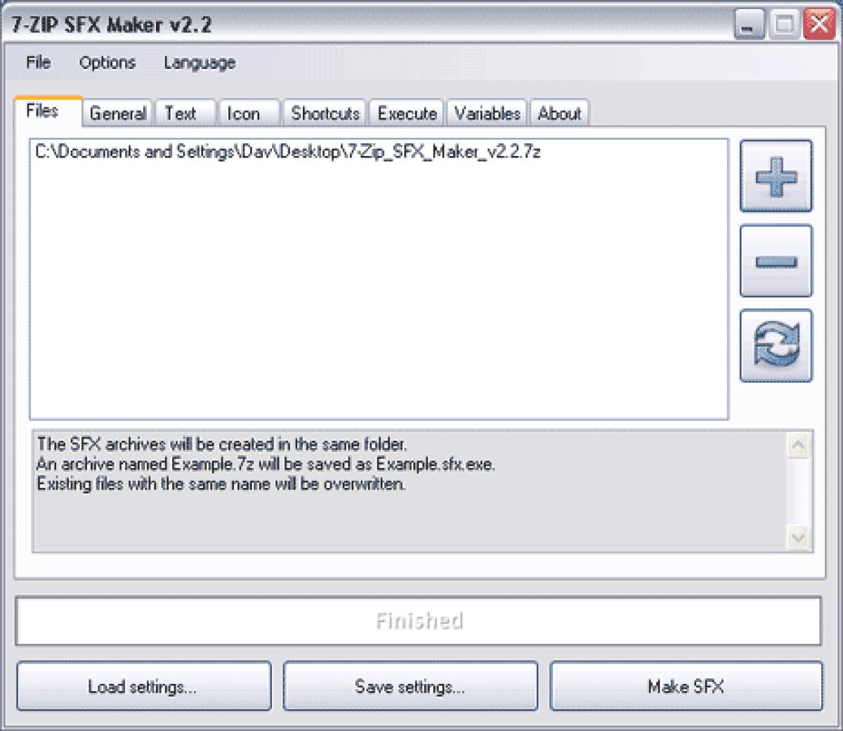 Convertire un archivio 7Zip in format .EXE, con auto-estrazione - 