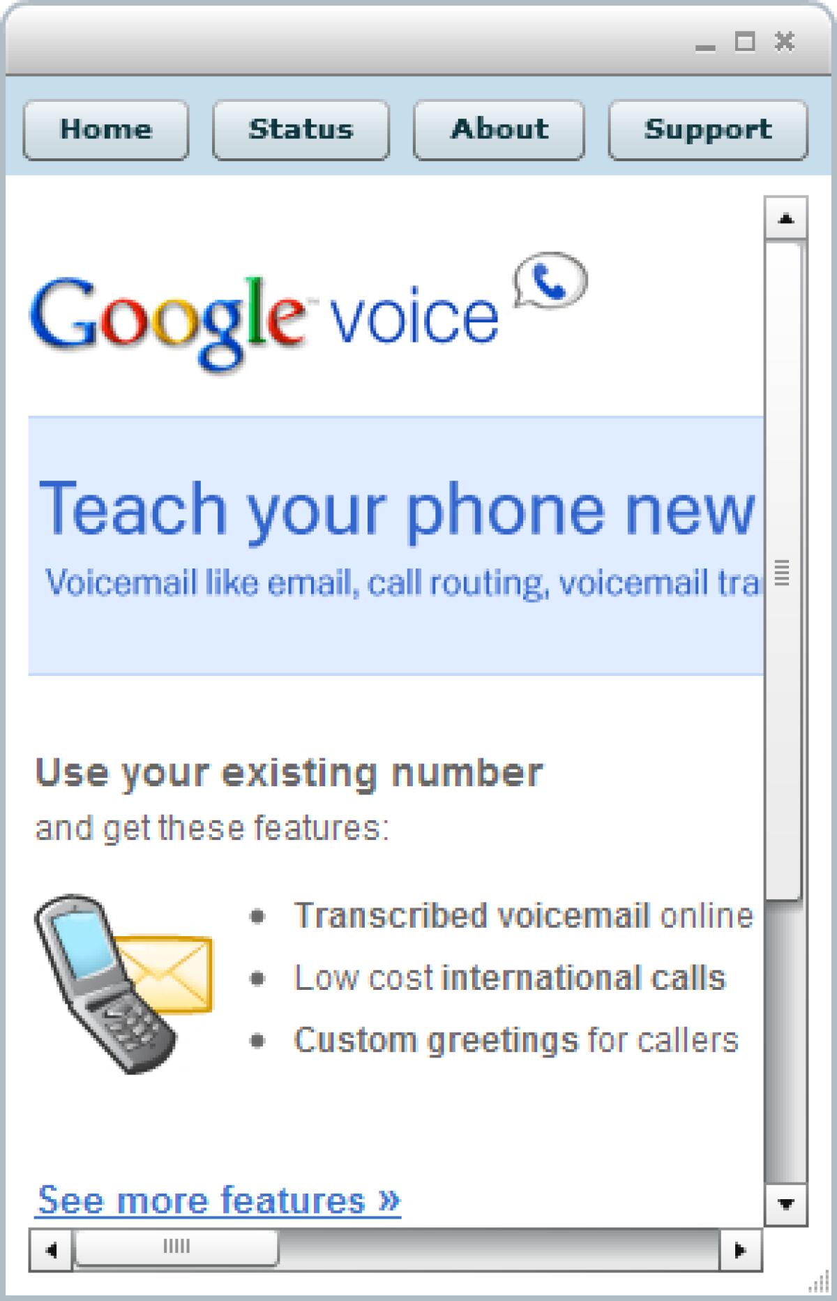 Google Voice app per Desktop - 