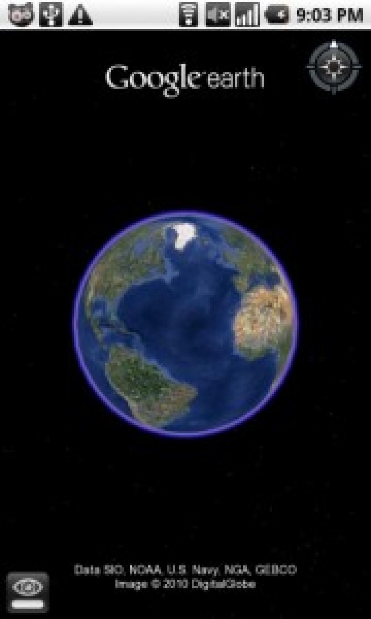 Google Earth ora su Android 2.1 - 