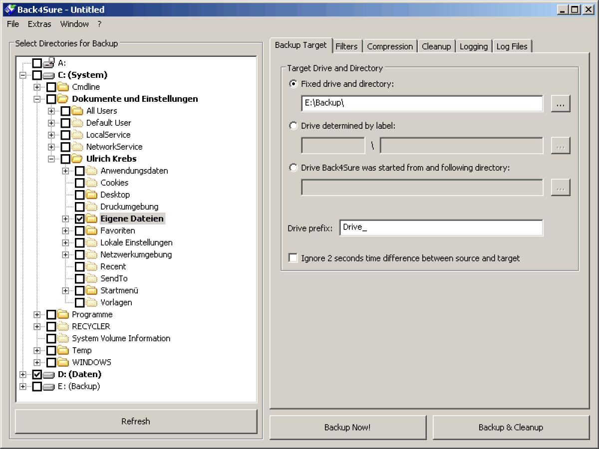 Backup dei files con Back4Sure - 
