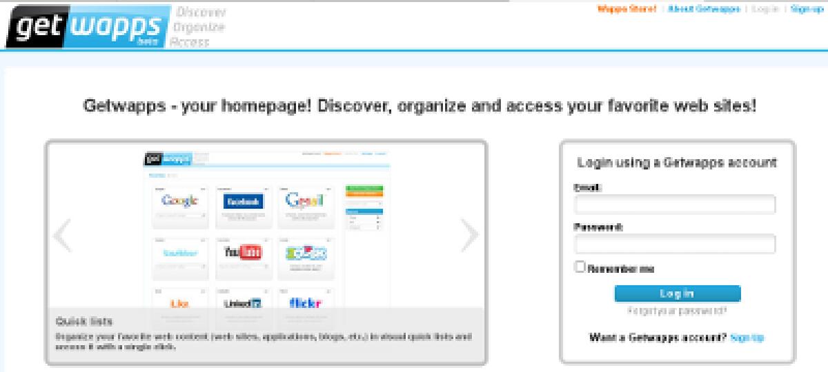 Organizzare i preferiti con Getwapps - 