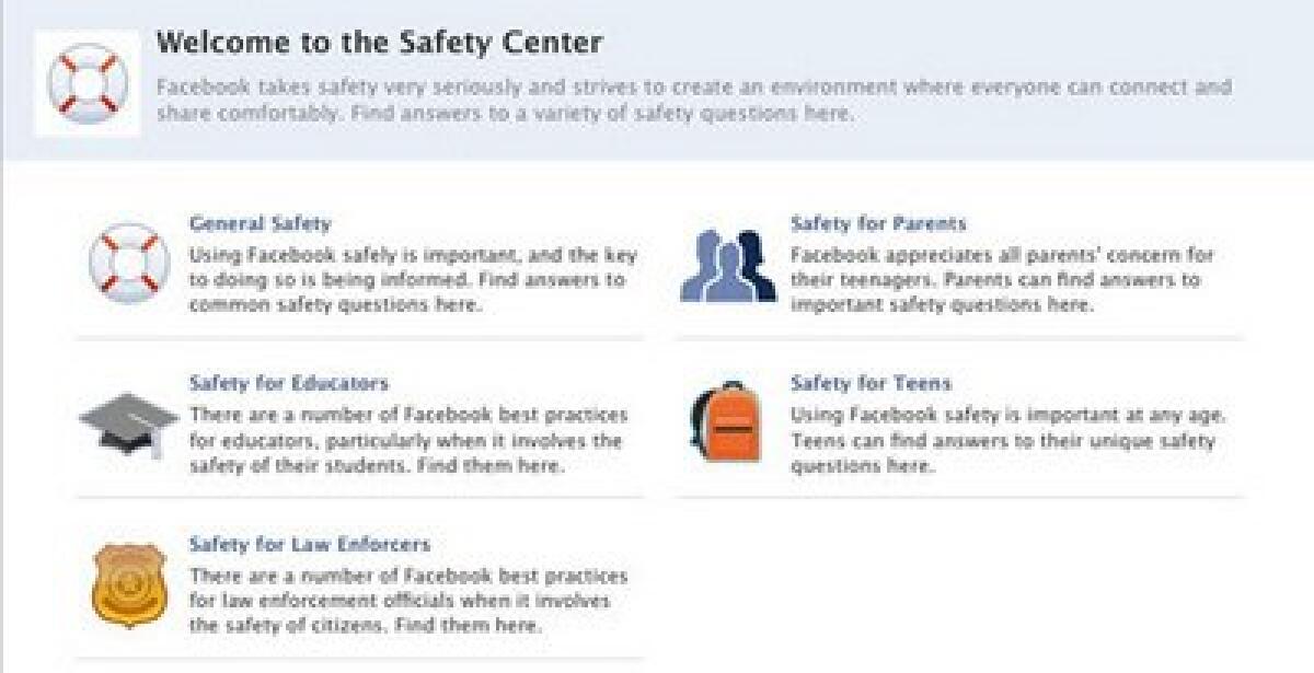 Nuova grafica per Facebook Safety Center - 