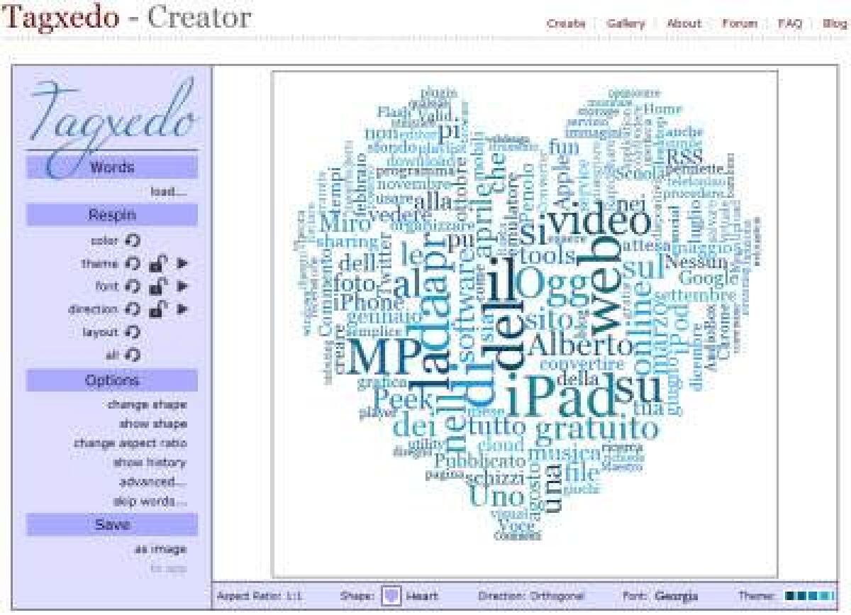 TagXedo: Come fare tag cloud - 
