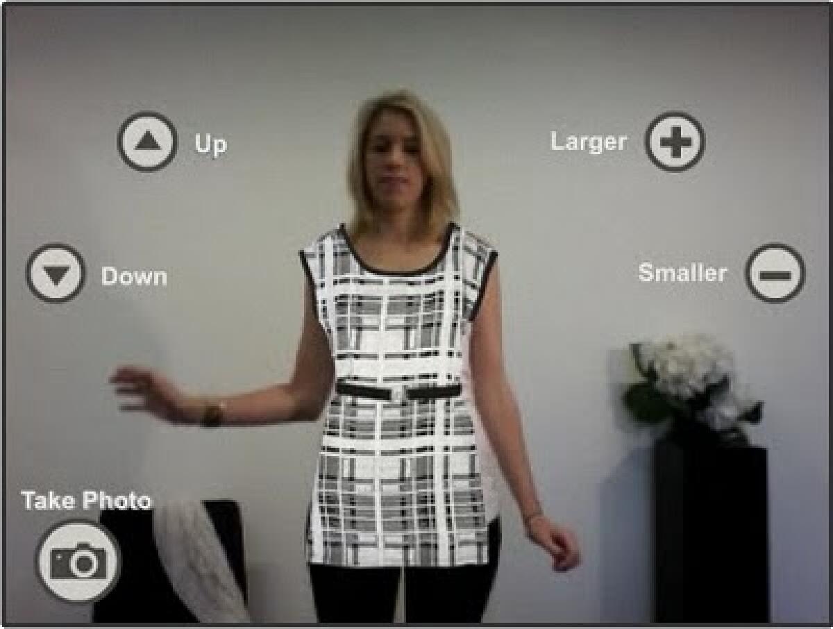 Usare la webcam per provare vestiti - 