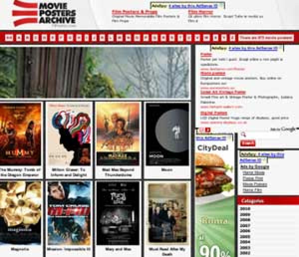 Movie Posters Archive, locandine dei film a portata di mano - 