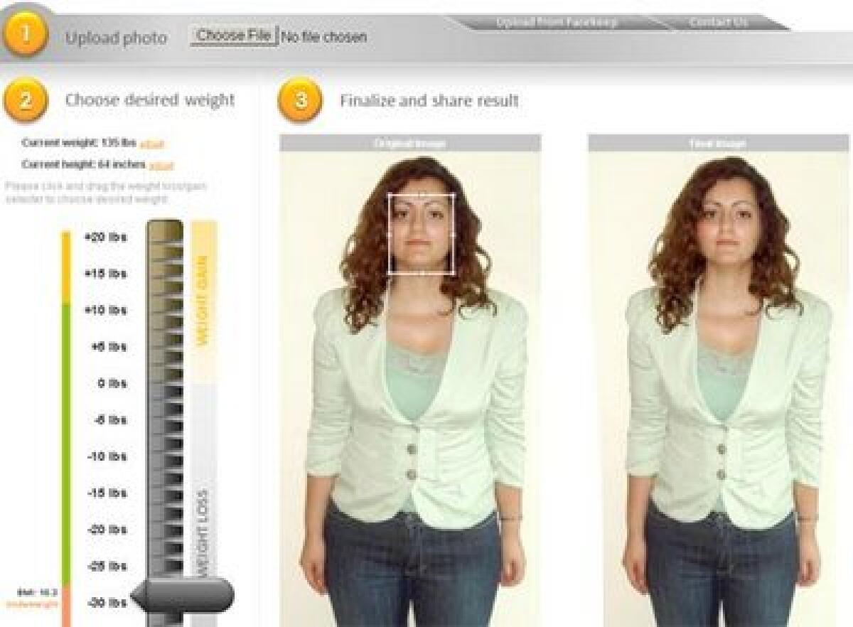 Raggiungere il peso forma sul web [tool foto ritocco] - 