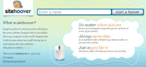 SiteHoover, homepage di preferiti su Firefox