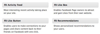 Facebook Like Widgets