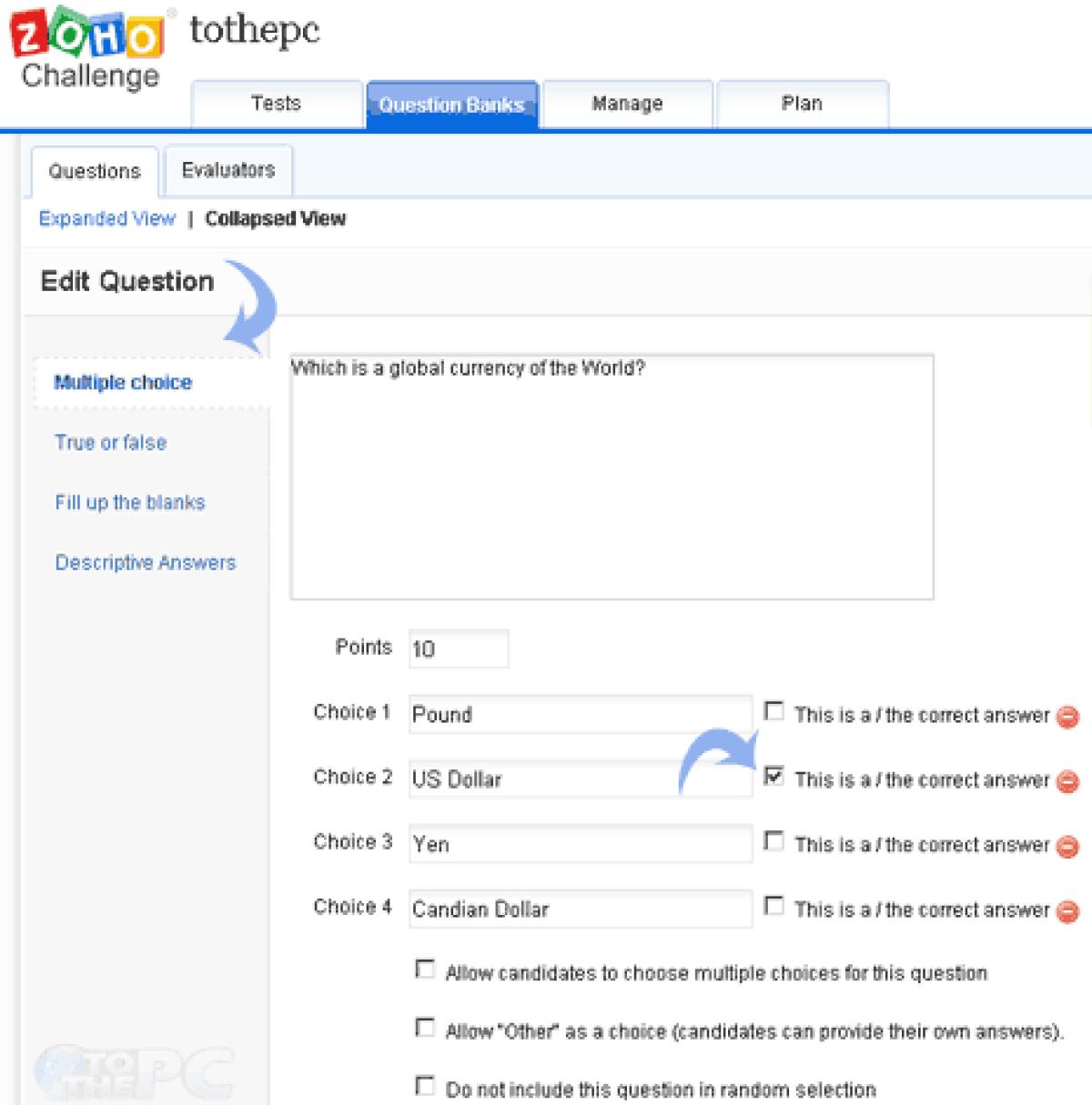Creare Test Online [Zoho Tool] - 