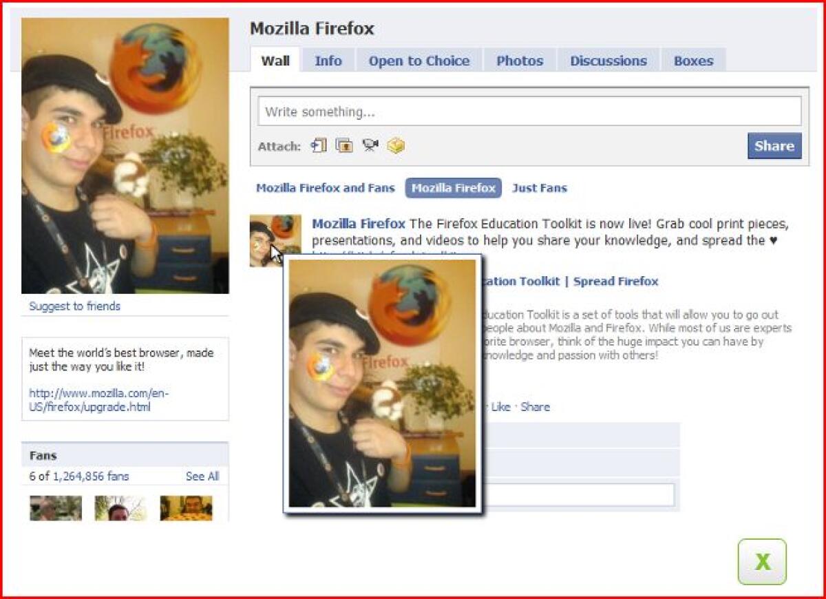 Ingrandimento foto Facebook - 