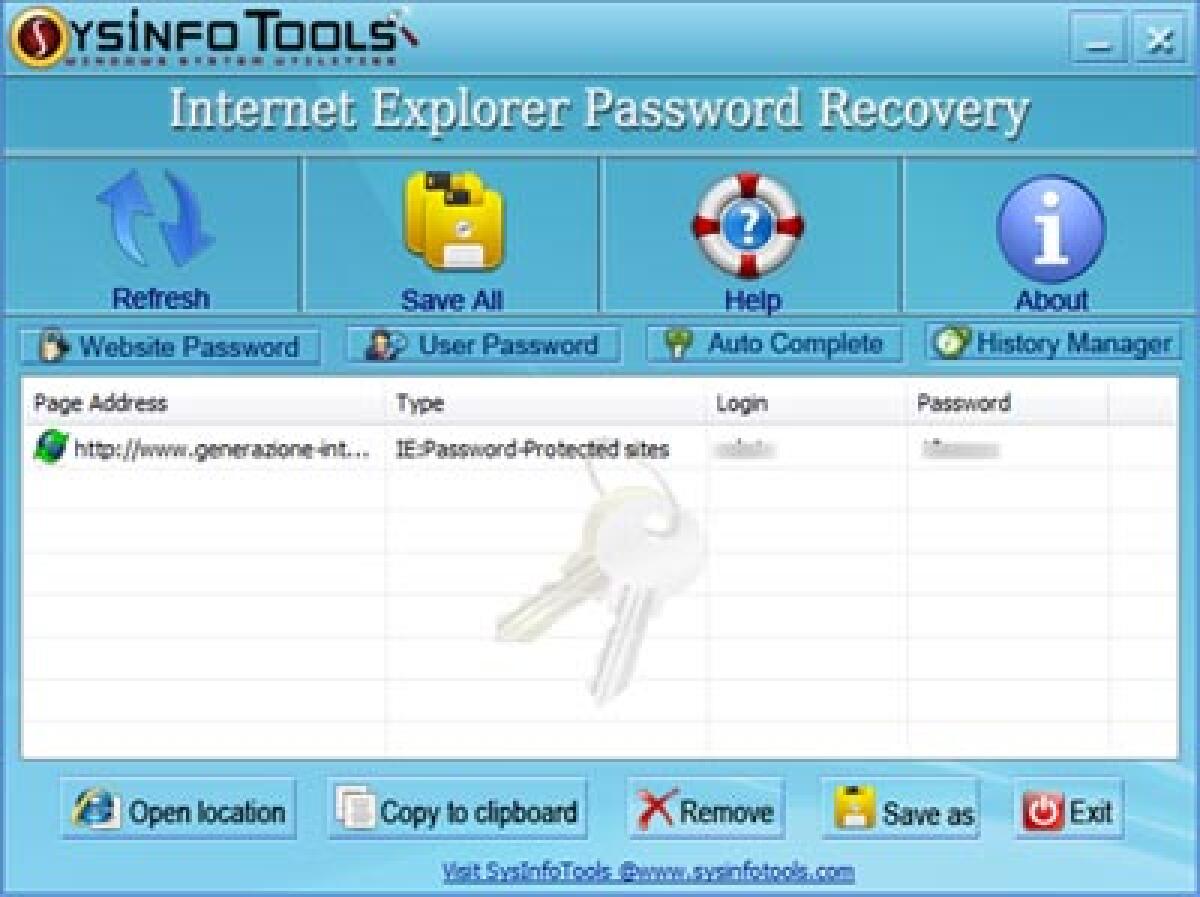 Salvataggio password Internet Explorer - 