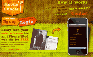 Mobile Hunger, promuovere il menu del giorno sui dispositivi mobili
