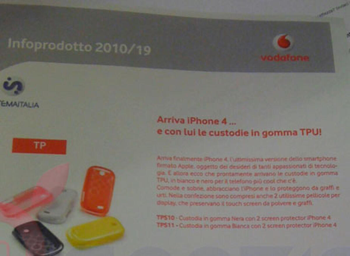 Custodie Vodafone per iPhone 4: ecco le prime due - 
