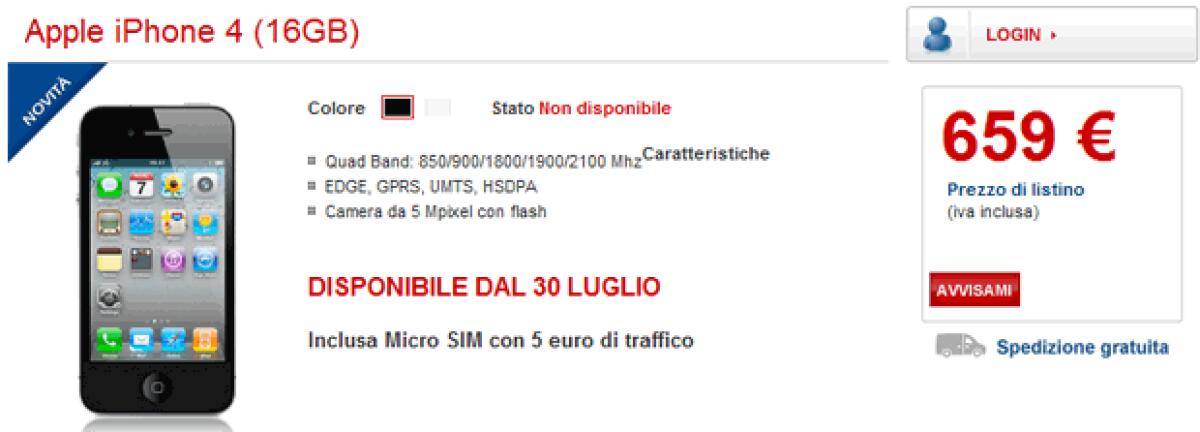 iPhone 4: ecco l’offerta Tim Privati - 