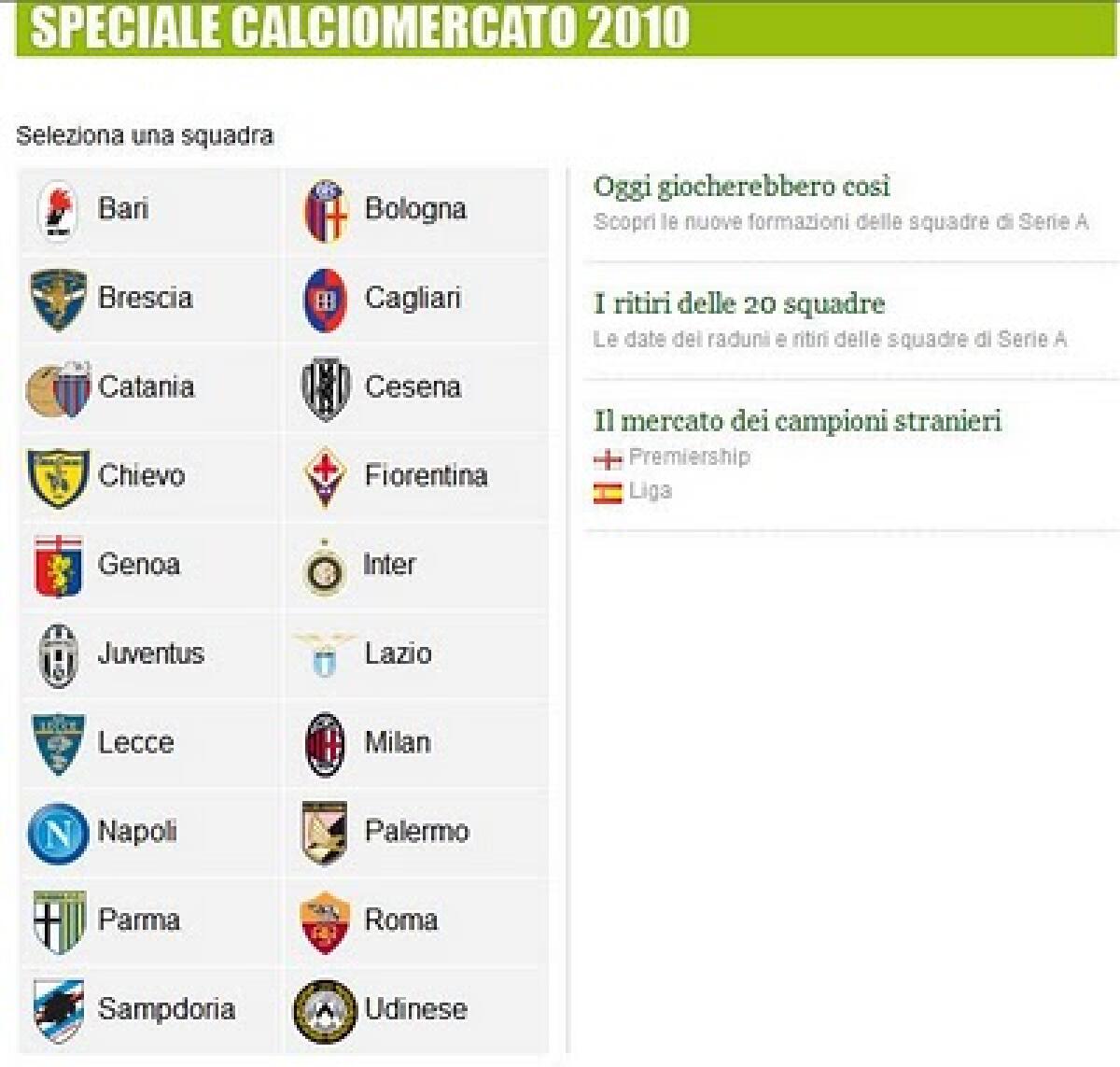 Calciomercato in diretta - 