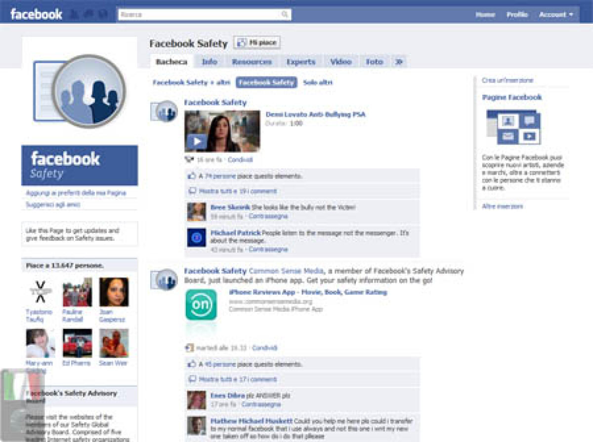 Facebook e sicurezza utenti - 