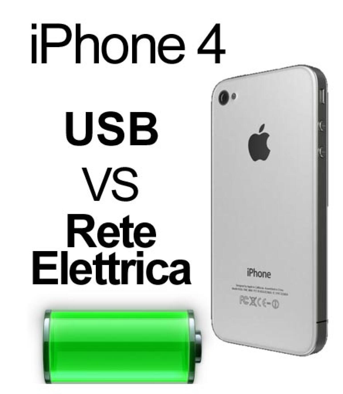 Tempi di ricarica di iPhone 4 - 
