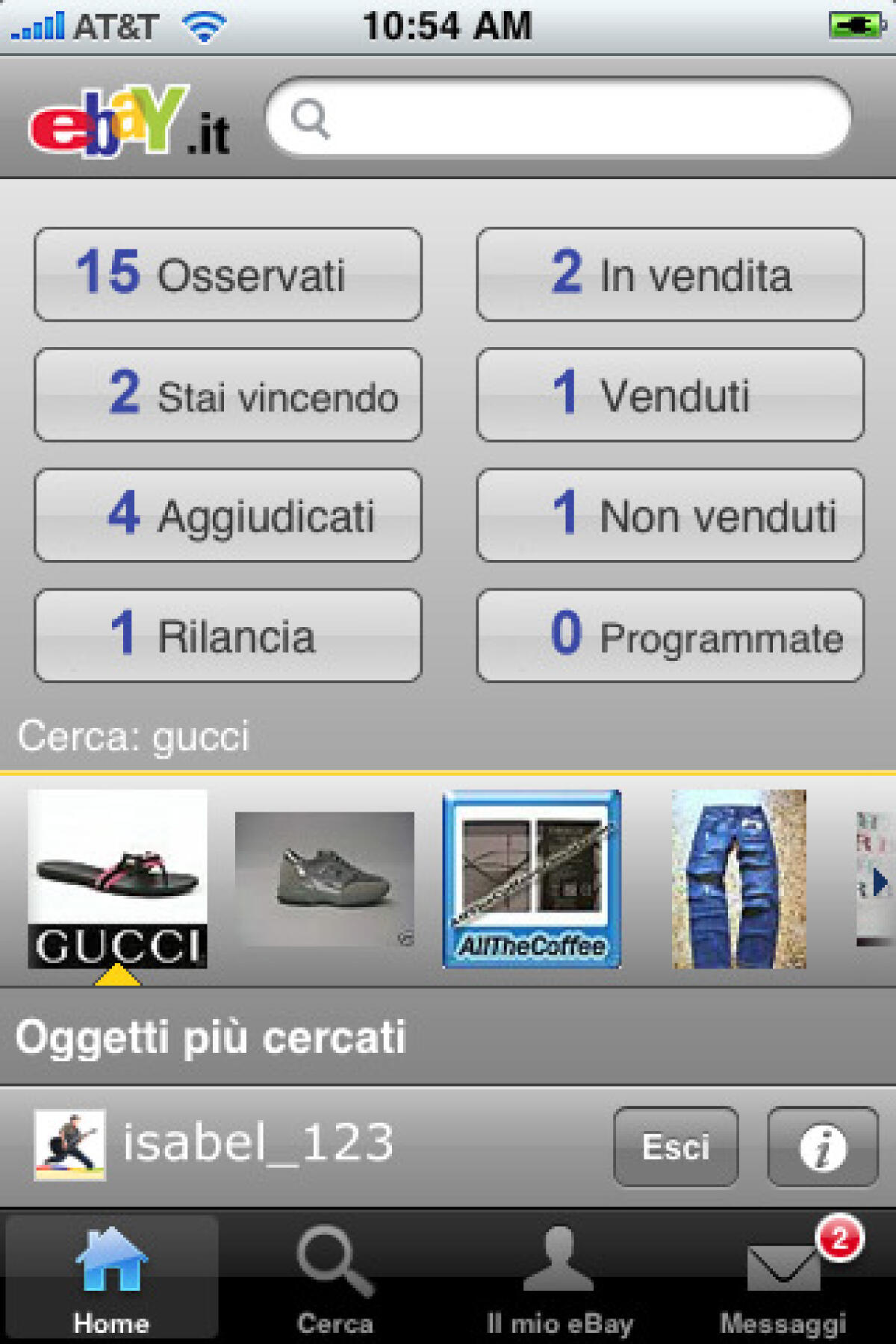 l'Applicazione Ebay Sempre si aggiorna per iPhone 4 - 