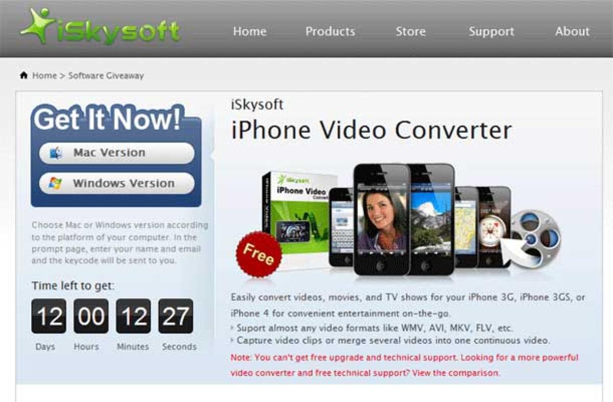 iPhone 4 Video Converter gratis per un periodo limitato - 